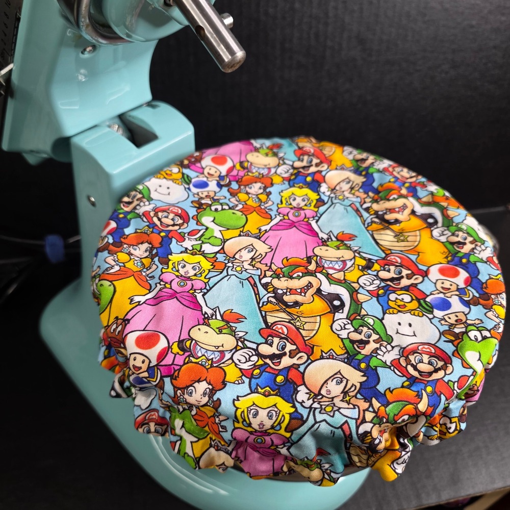 Super Mario Bros. Video Game Character KitchenAid Mixer Mixing Bowl Cover Baking